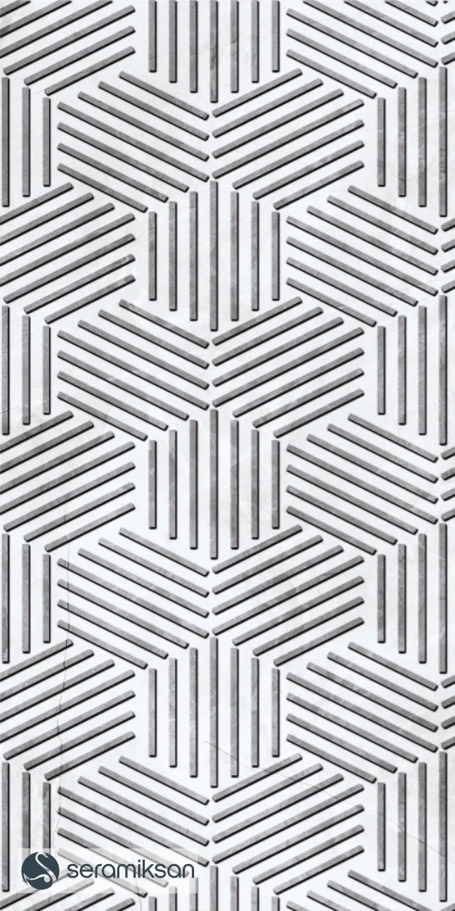 30*60 ZEUS HEXAGONEL SILVER MOTİF