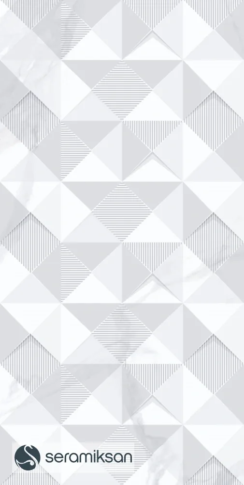 60*120 STAR BEYAZ GEOMETRİK MOTİF görsel 3