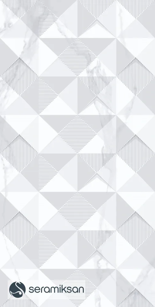 60*120 STAR BEYAZ GEOMETRİK MOTİF görsel 4