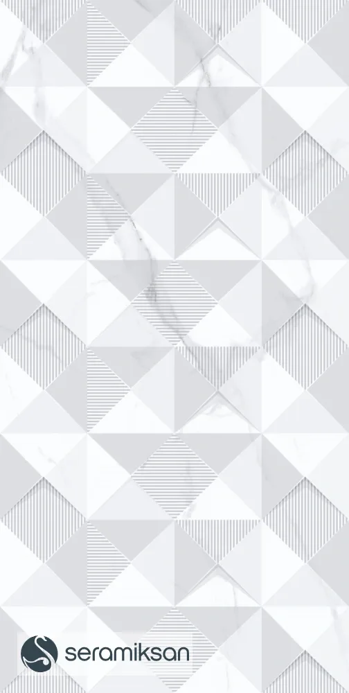 60*120 STAR BEYAZ GEOMETRİK MOTİF
