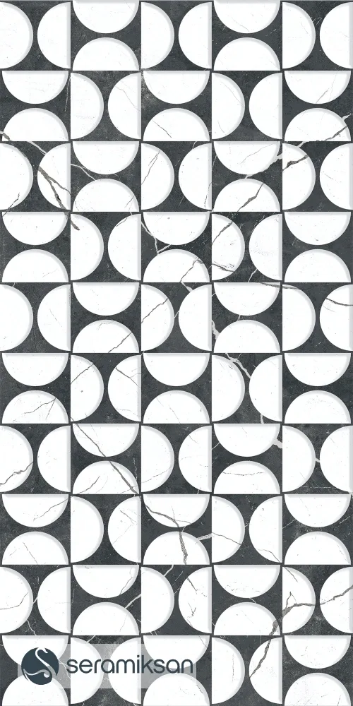 30*60 EROS GEOMETRİK BEYAZ MOTİF