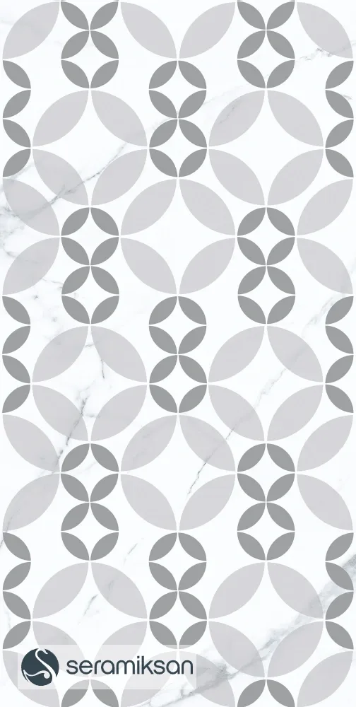 30*60 NORA GRİ GEOMETRİK MOTİF