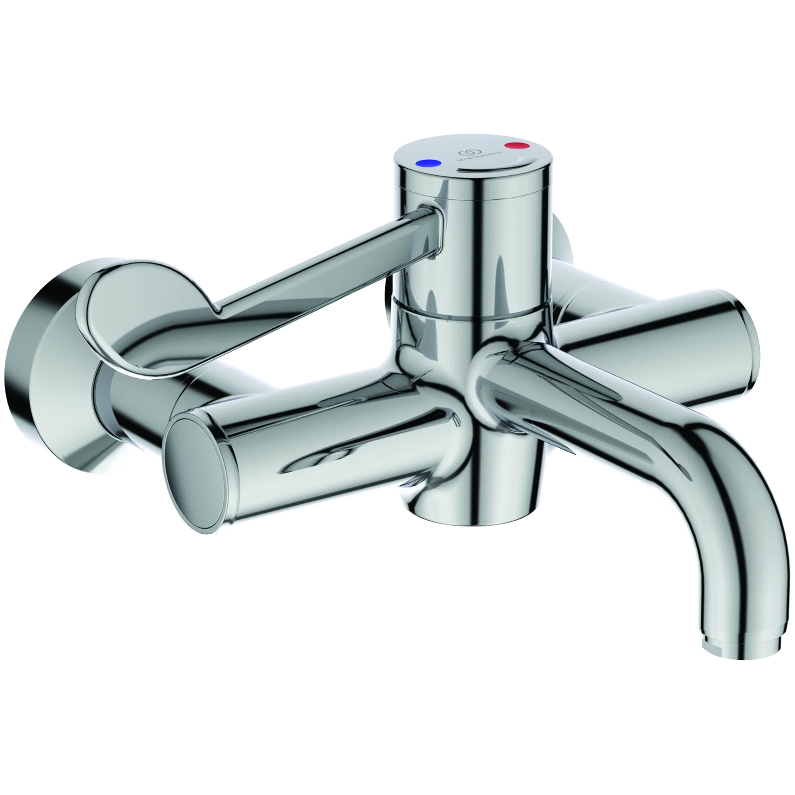 Duvara Monte Lavabo Armatürü 400x335x132 mm, 240 mm çıkış ucu projeksiyonu, 8 l/min (3 bar), sifon kumandasız