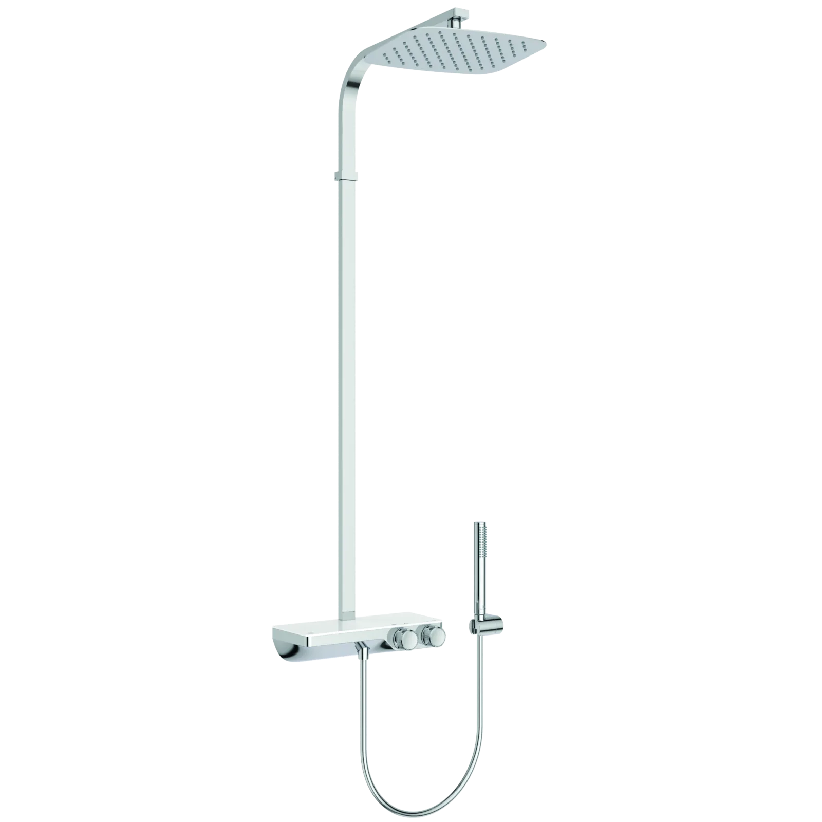Aplike Duş Bataryası Dahil Duş Sistemi 314x465x1134 mm, 12.0 l/min (3 bar)