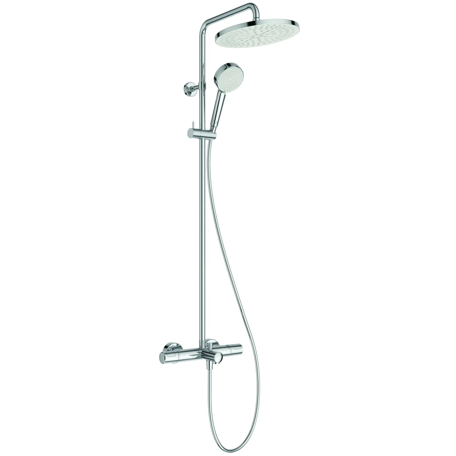 Aplike Banyo ve Duş Bataryası Dahil Duş Sistemi 510.5x1117 mm, 163 mm çıkış ucu projeksiyonu, 12.0 l/min (3 bar)