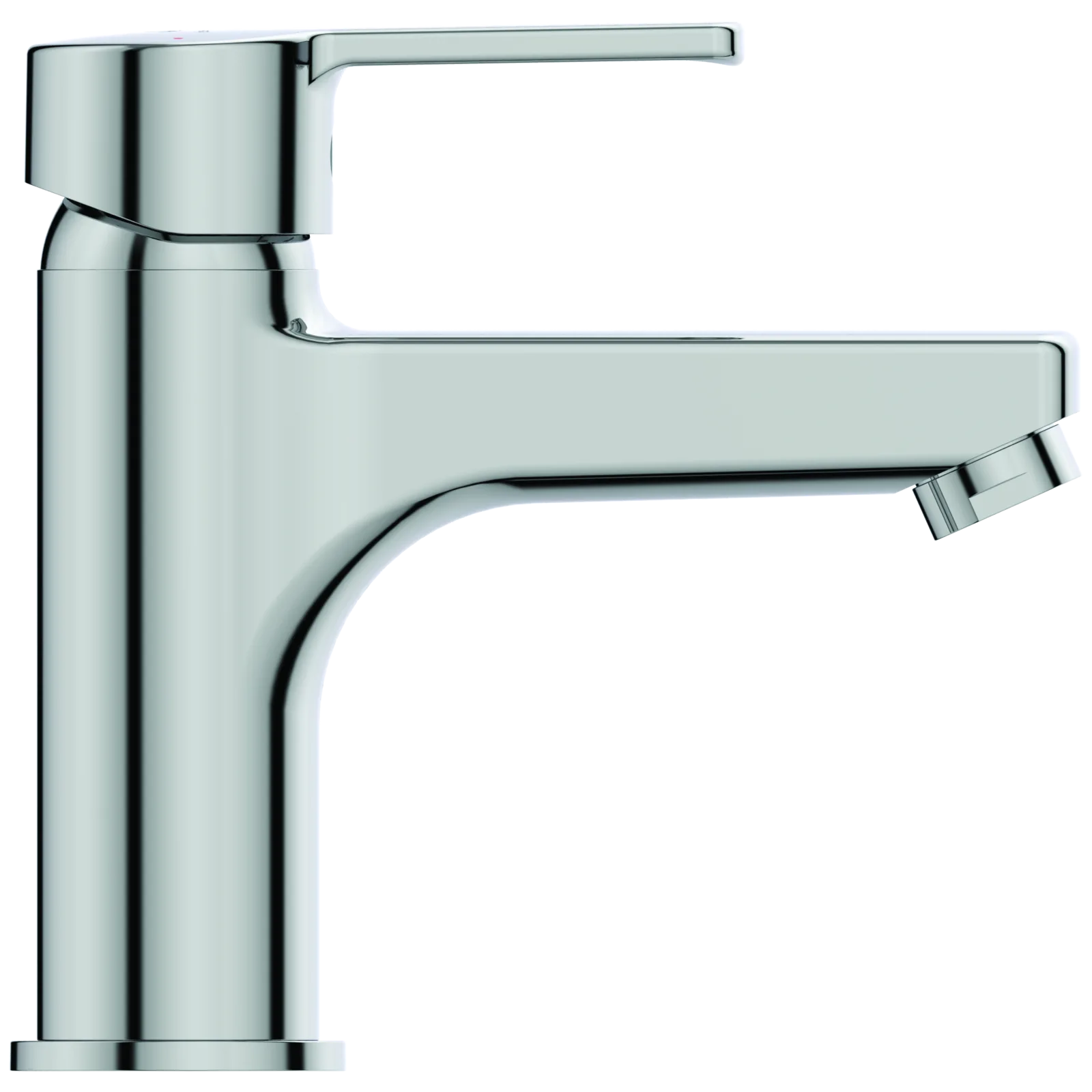 Lavabo Bataryası 160x155 mm, 124 mm çıkış ucu projeksiyonu, 3.8 l/min (3 bar), sifon kumandalı