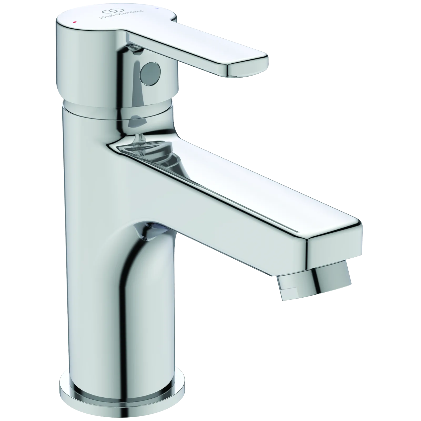 Lavabo Bataryası 160x155 mm, 124 mm çıkış ucu projeksiyonu, 3.8 l/min (3 bar), sifon kumandalı