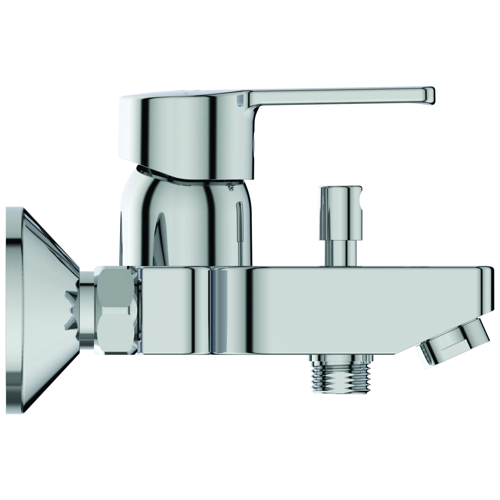 Aplike Banyo ve Duş Bataryası 199x165x111 mm, 148 mm çıkış ucu projeksiyonu, 20.0 l/min (3 bar)