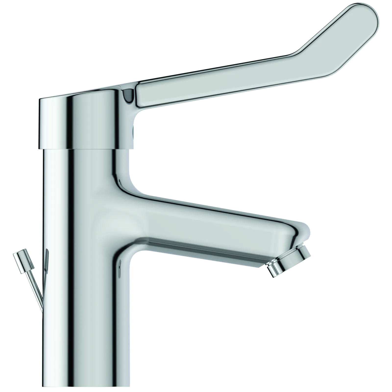 Lavabo Bataryası 48x200x209 mm, 112 mm çıkış ucu projeksiyonu, 8.4 l/min (3 bar), sifon kumandalı