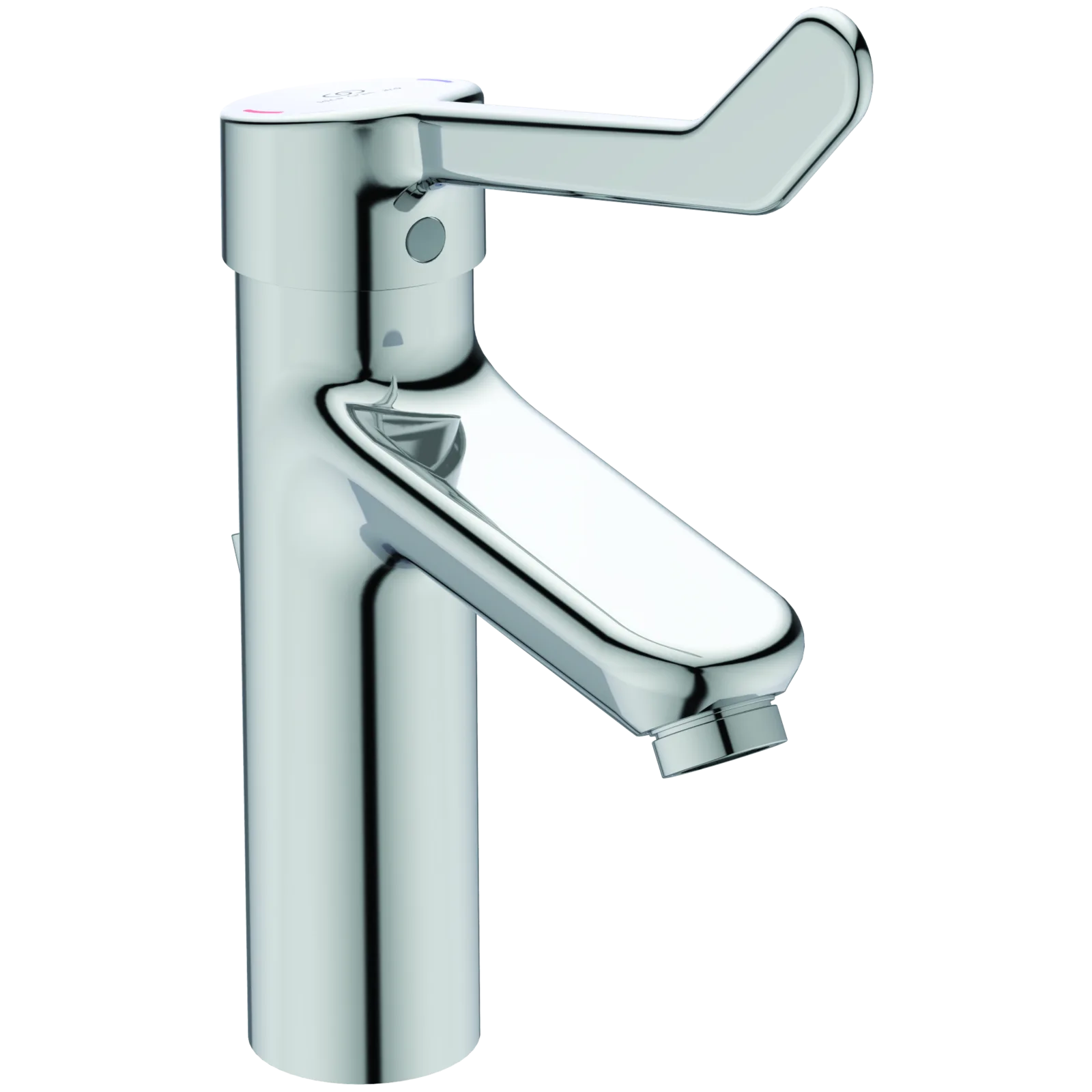 Lavabo Bataryası 48x200x249 mm, 123 mm çıkış ucu projeksiyonu, 8.4 l/min (3 bar), sifon kumandalı