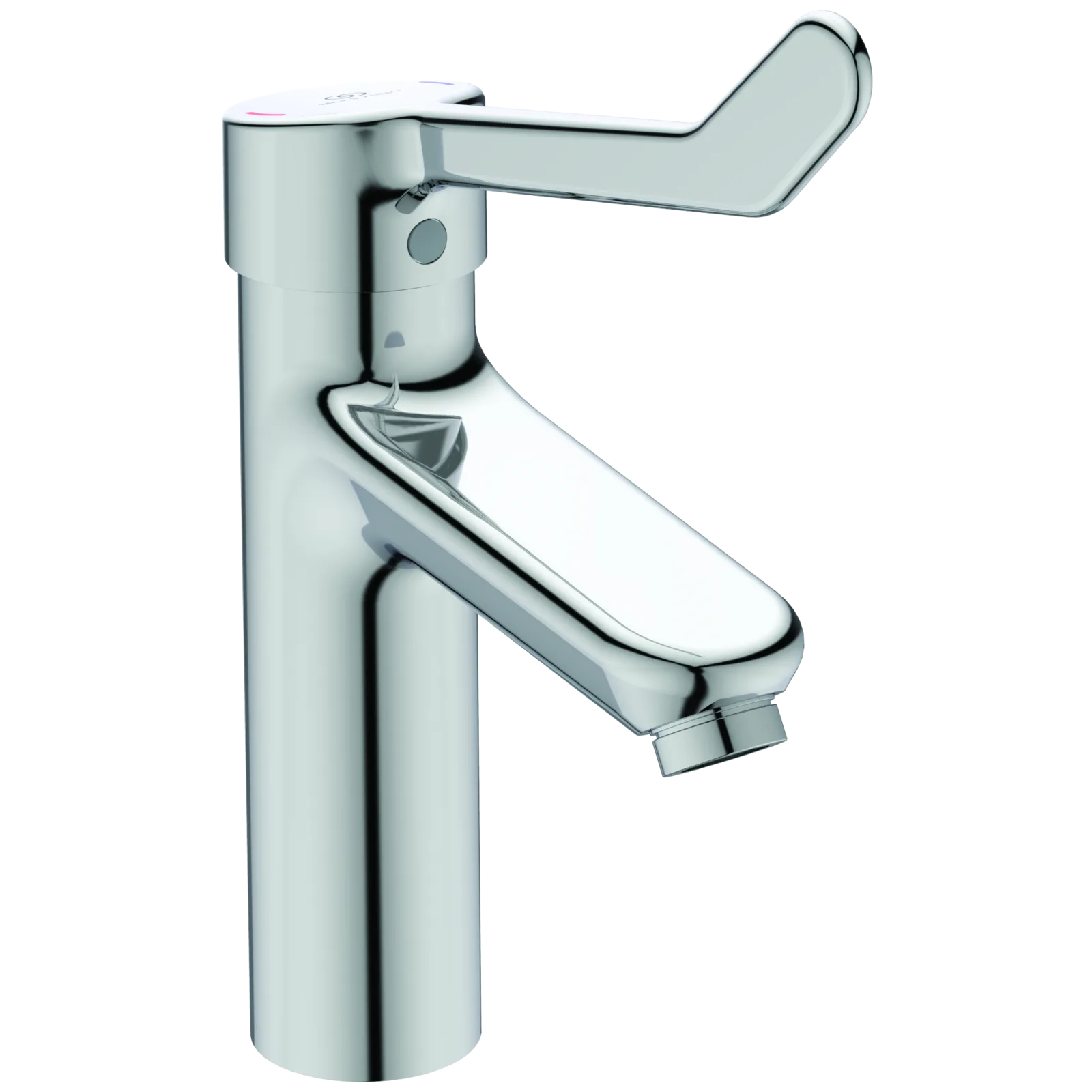 Lavabo Bataryası 48x186x249 mm, 123 mm çıkış ucu projeksiyonu, 8.4 l/min (3 bar), sifon kumandasız