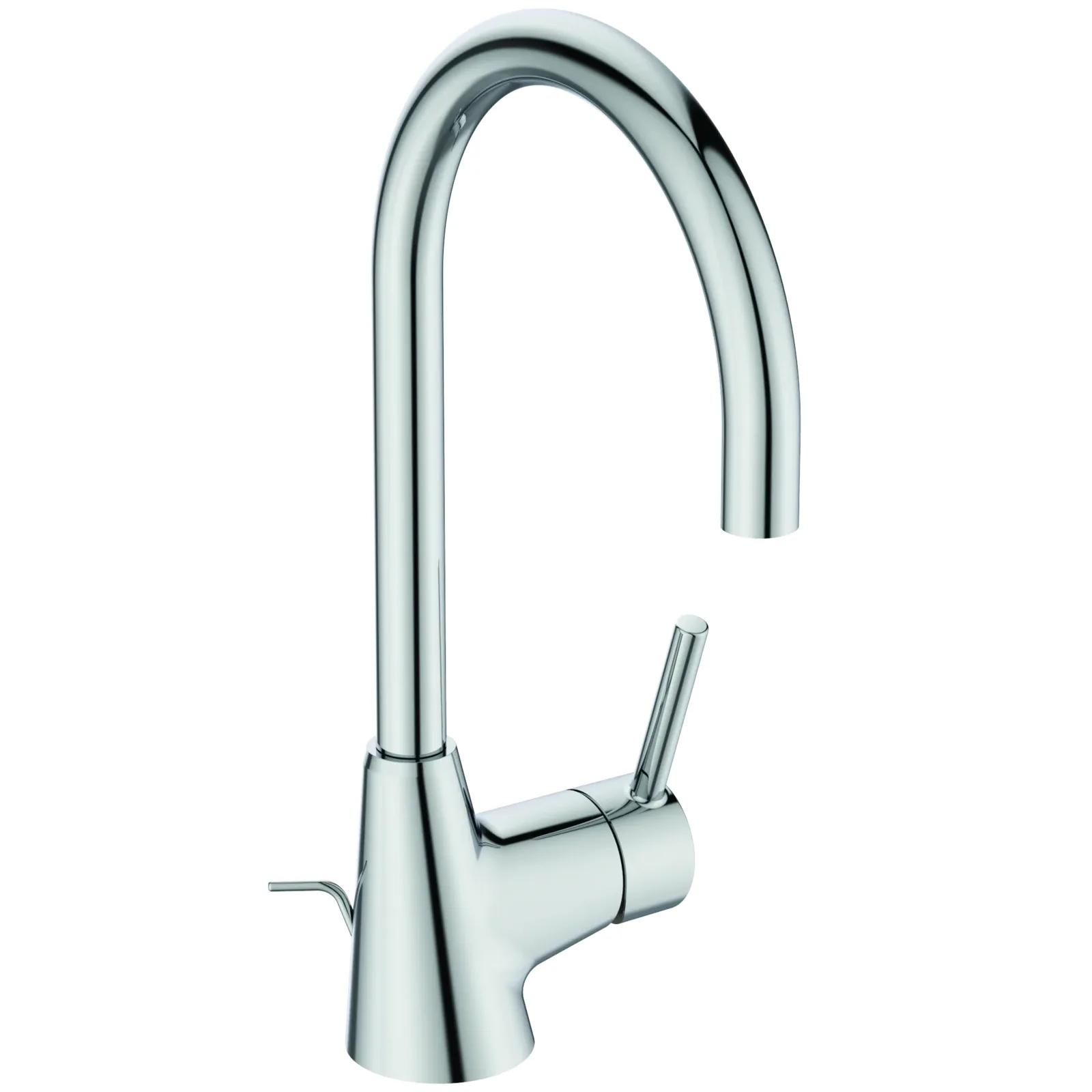 Lavabo Bataryası 120x216x323 mm, 160 mm çıkış ucu projeksiyonu, 3.8 l/min (3 bar), sifon kumandalı