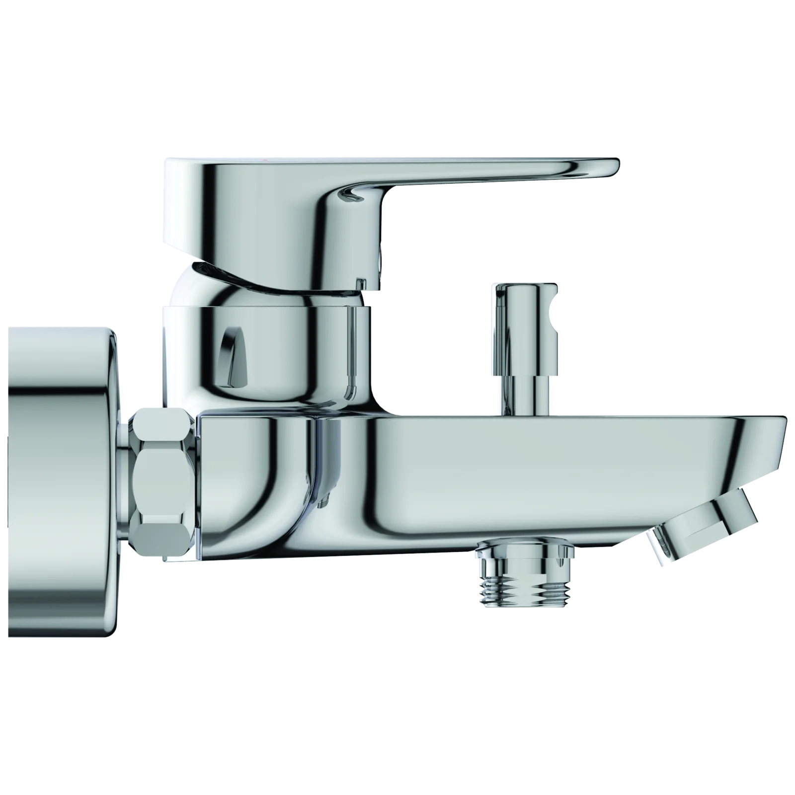 Aplike Banyo ve Duş Bataryası 207x175x108 mm, 155 mm çıkış ucu projeksiyonu, 20.0 l/min (3 bar)
