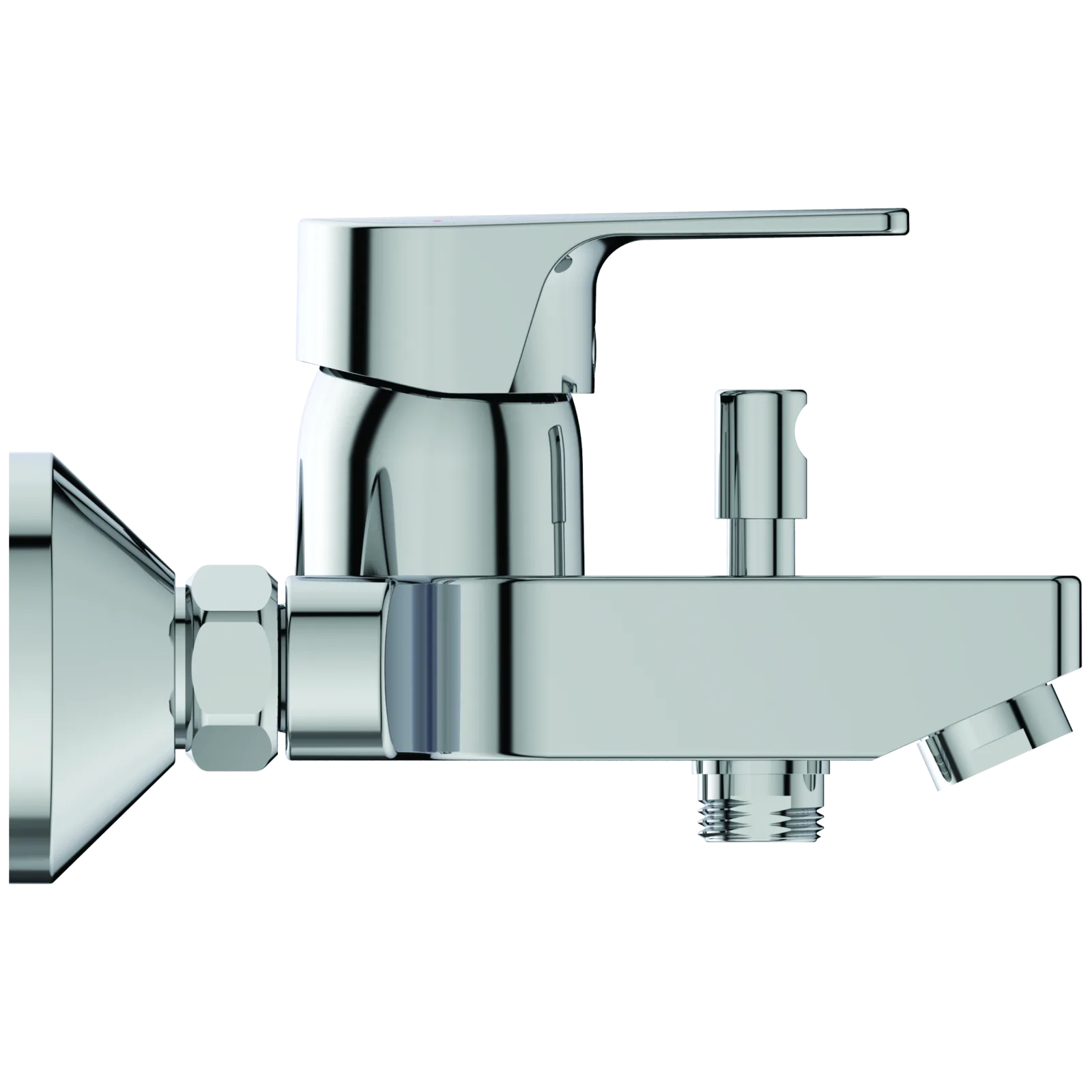 Aplike Banyo ve Duş Bataryası 207x174x110 mm, 156 mm çıkış ucu projeksiyonu, 20.0 l/min (3 bar)