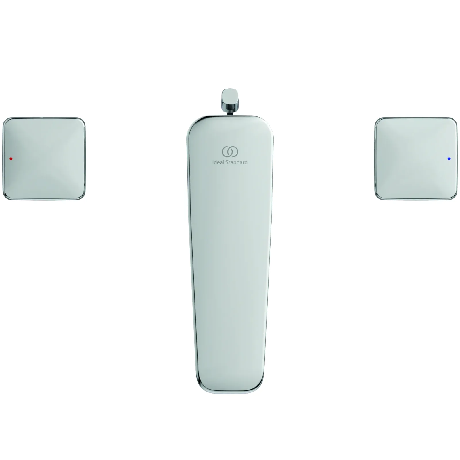 Çift Kontrollü Lavabo Bataryası 245x177x80 mm, 104 mm çıkış ucu projeksiyonu, 3.8 l/min (3 bar), sifon kumandalı