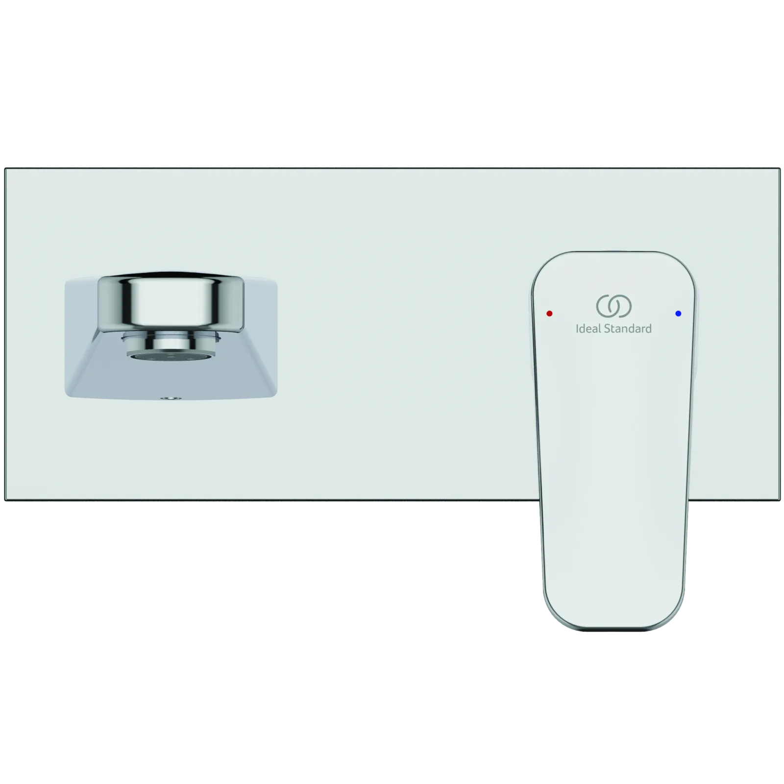 Duvara Monte Lavabo Armatürü 193x115.5 mm, 166 mm çıkış ucu projeksiyonu, Kit 1 required (A1313), 3.8 l/min (3 bar), sifon kumandasız