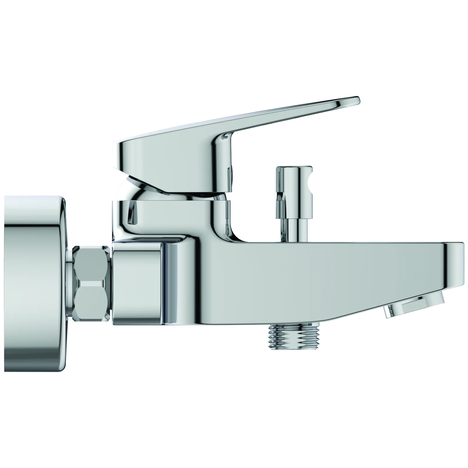 Aplike Banyo ve Duş Bataryası 207x187x109 mm, 163 mm çıkış ucu projeksiyonu, 20.0 l/min (3 bar)