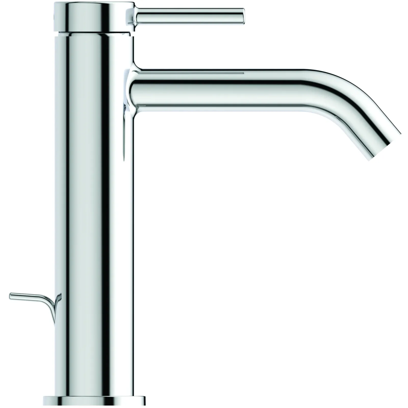 Lavabo Bataryası 48x182x212 mm, 135 mm çıkış ucu projeksiyonu, 3.8 l/min (3 bar), sifon kumandalı