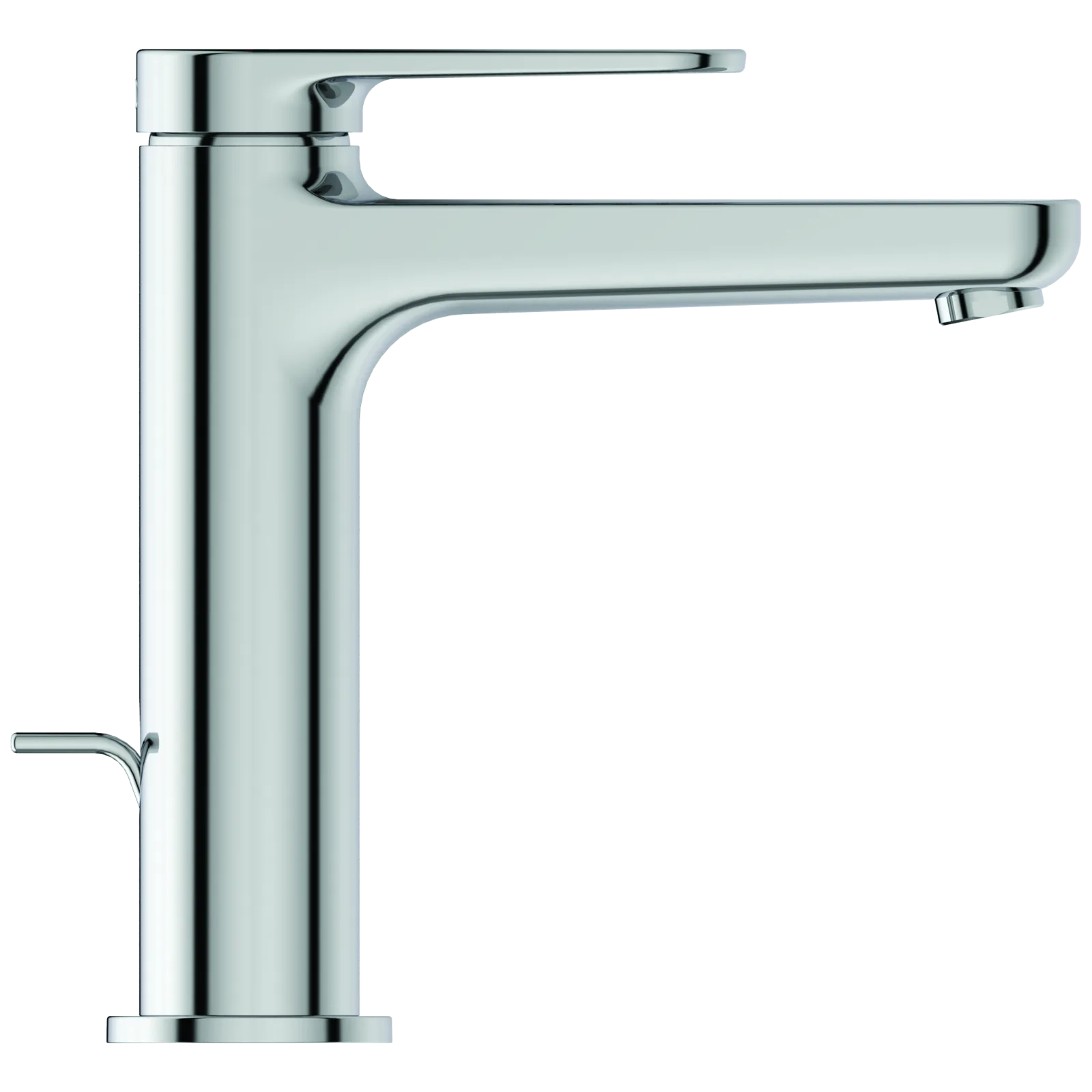 Lavabo Bataryası 48x180x167 mm, 125 mm çıkış ucu projeksiyonu, 3.8 l/min (3 bar), sifon kumandalı