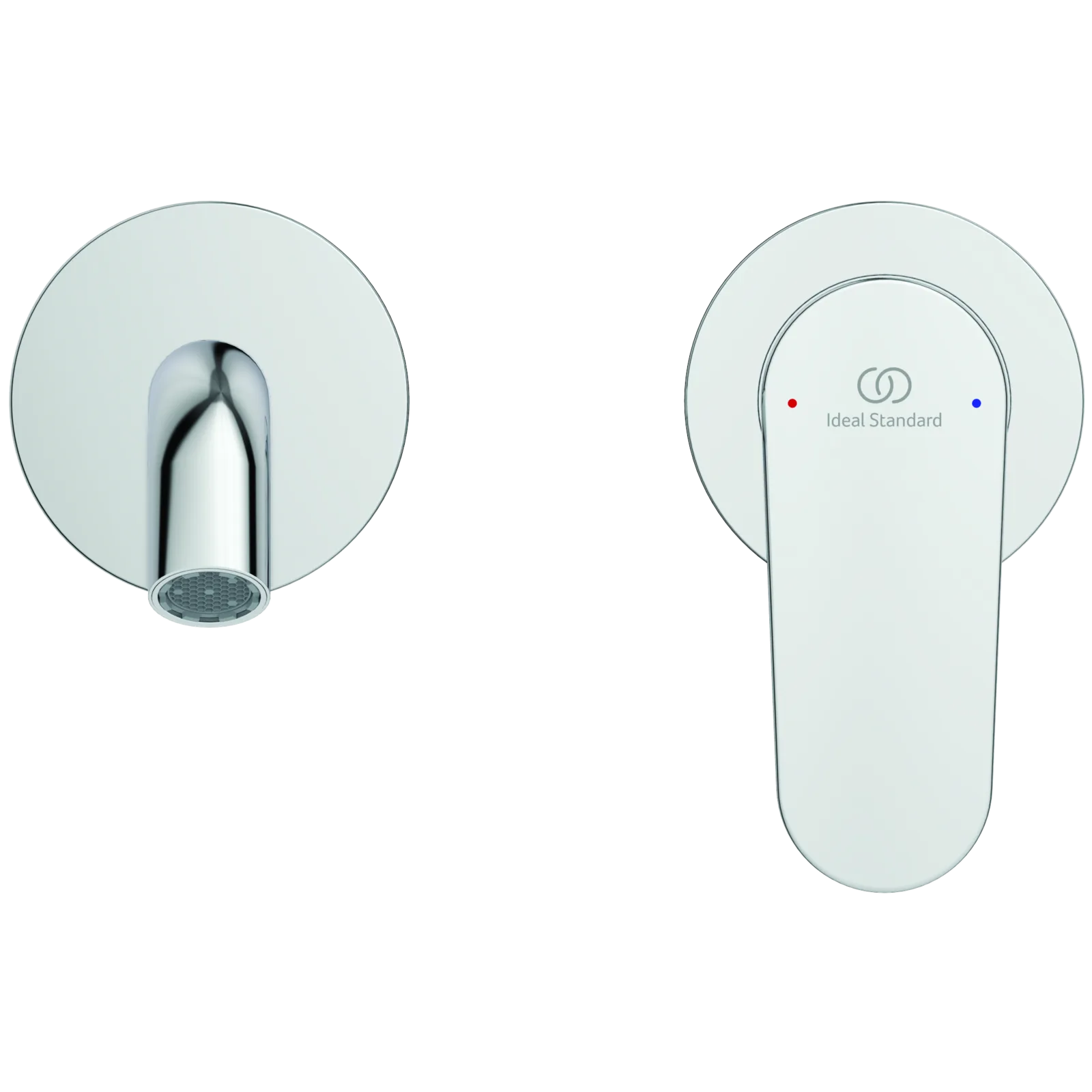 Duvara Monte Lavabo Armatürü 175x189x112.5 mm, 180 mm çıkış ucu projeksiyonu, Kit 1 required, 4 l/min (3 bar), sifon kumandasız