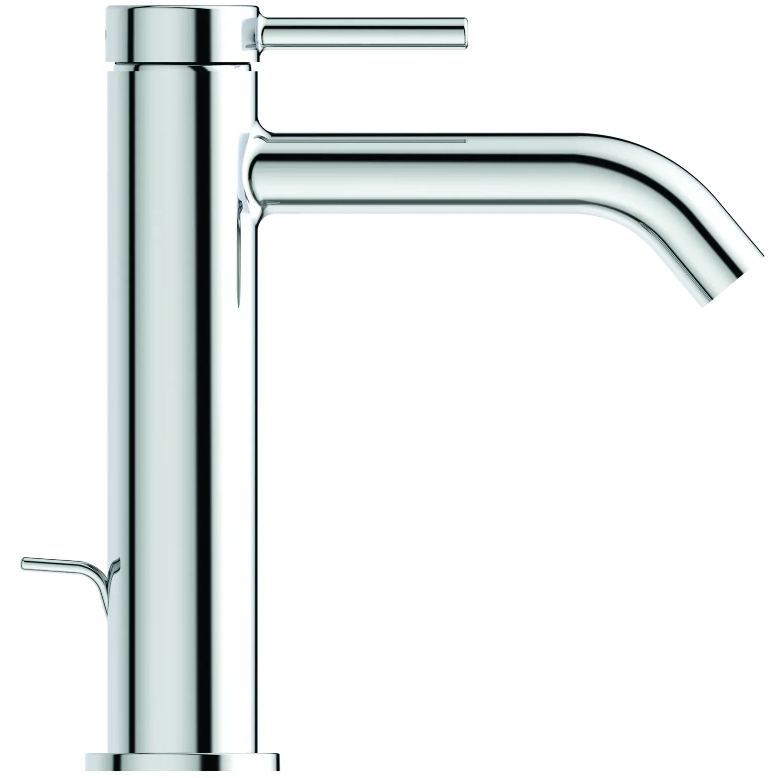 Lavabo Bataryası 48x182x212 mm, 135 mm çıkış ucu projeksiyonu, 3.8 l/min (3 bar), sifon kumandalı