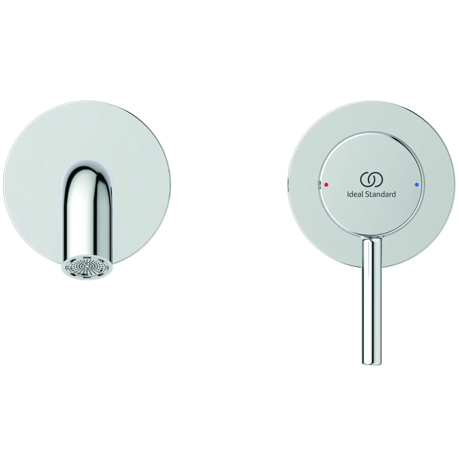 Duvara Monte Lavabo Armatürü 175x229x102.5 mm, 220 mm çıkış ucu projeksiyonu, Kit 1 required (A1313), sifon kumandasız