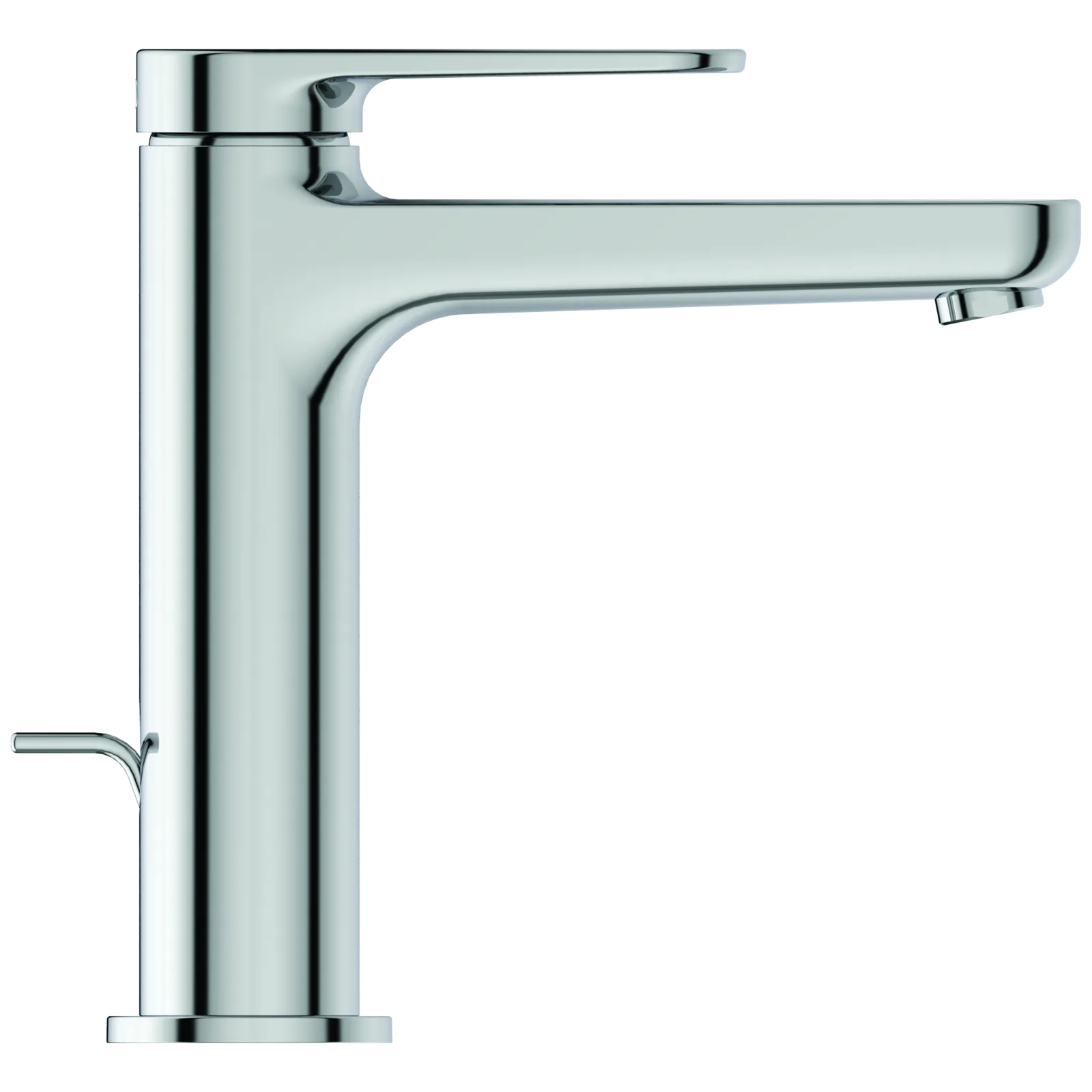 Lavabo Bataryası 48x164.5x167 mm, 125 mm çıkış ucu projeksiyonu, 3.8 l/min (3 bar), sifon kumandalı