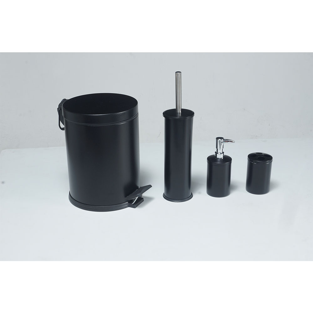 4 Parça Banyo Seti Siyah