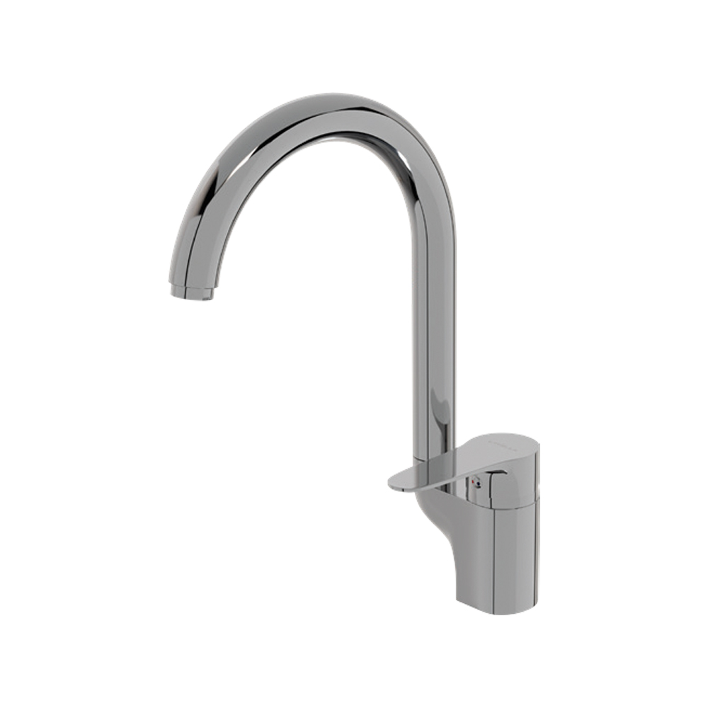 KE400 MİA KROM Kuğu Lavabo Bataryası