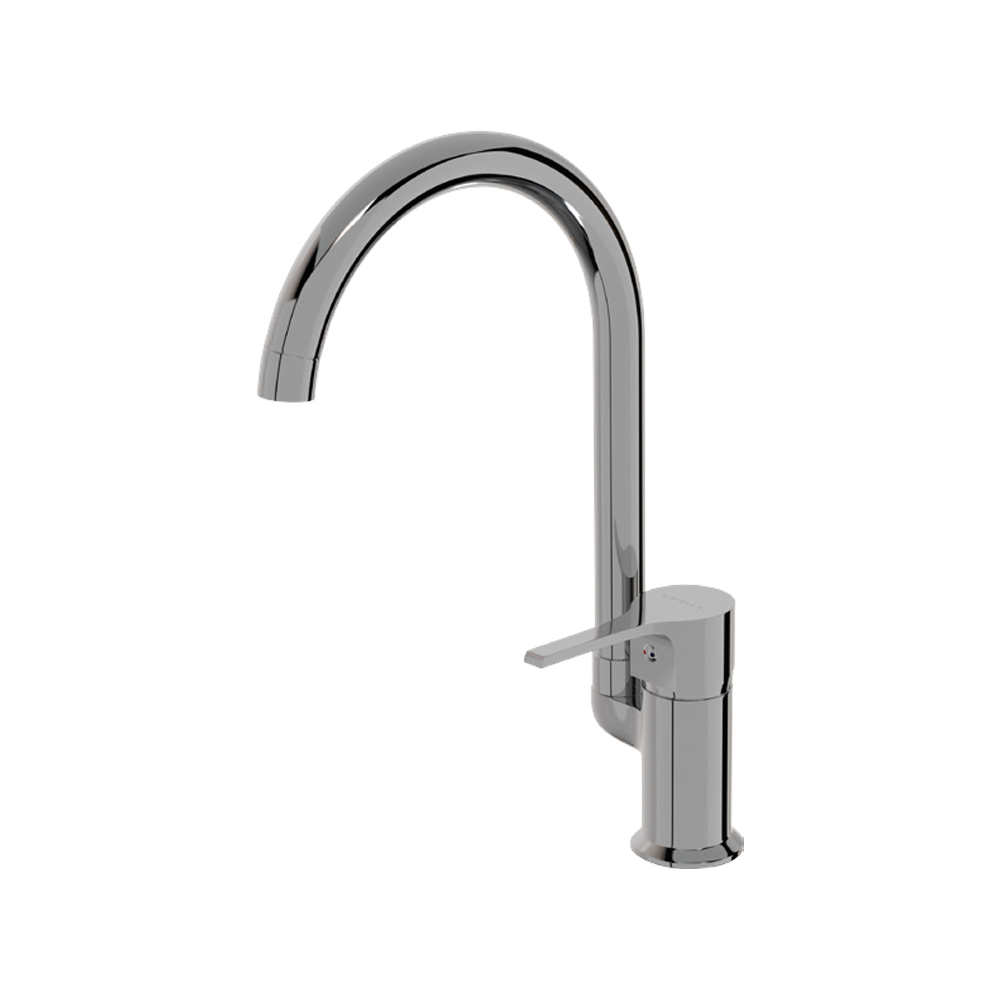 KE140 GOCCE Karışım KROM Kuğu Lavabo Bataryası