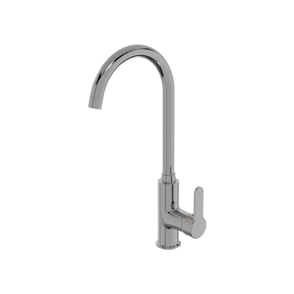 KE200 MİRA Karışım KROM Kuğu Lavabo Bataryası