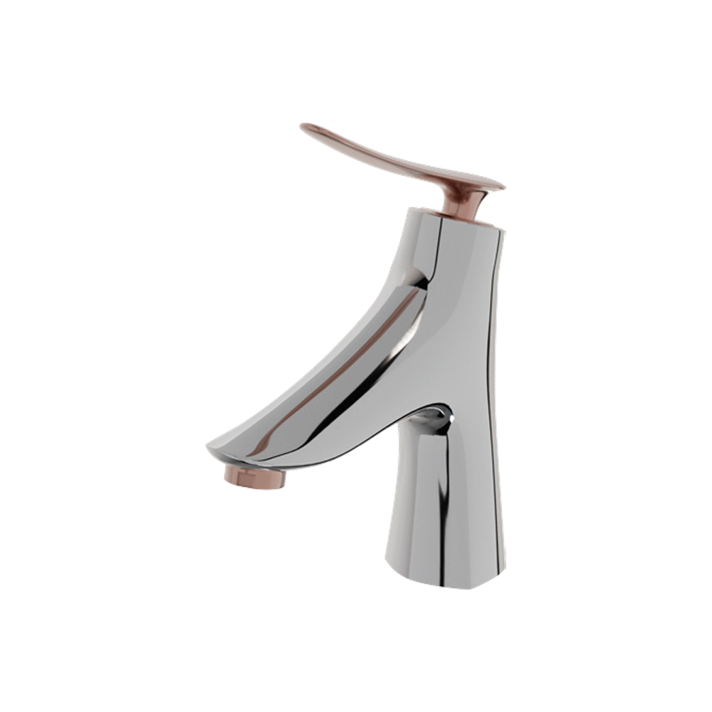 L440 Soğuk Karışım SABİT LAVABO BATARYASI GÜL KROM