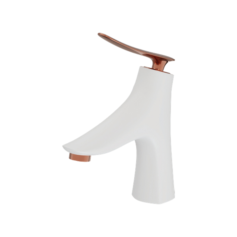 L460 SOĞUK MİKSER SABİT L Lavabo ARMATÜRÜ GÜL BEYAZ