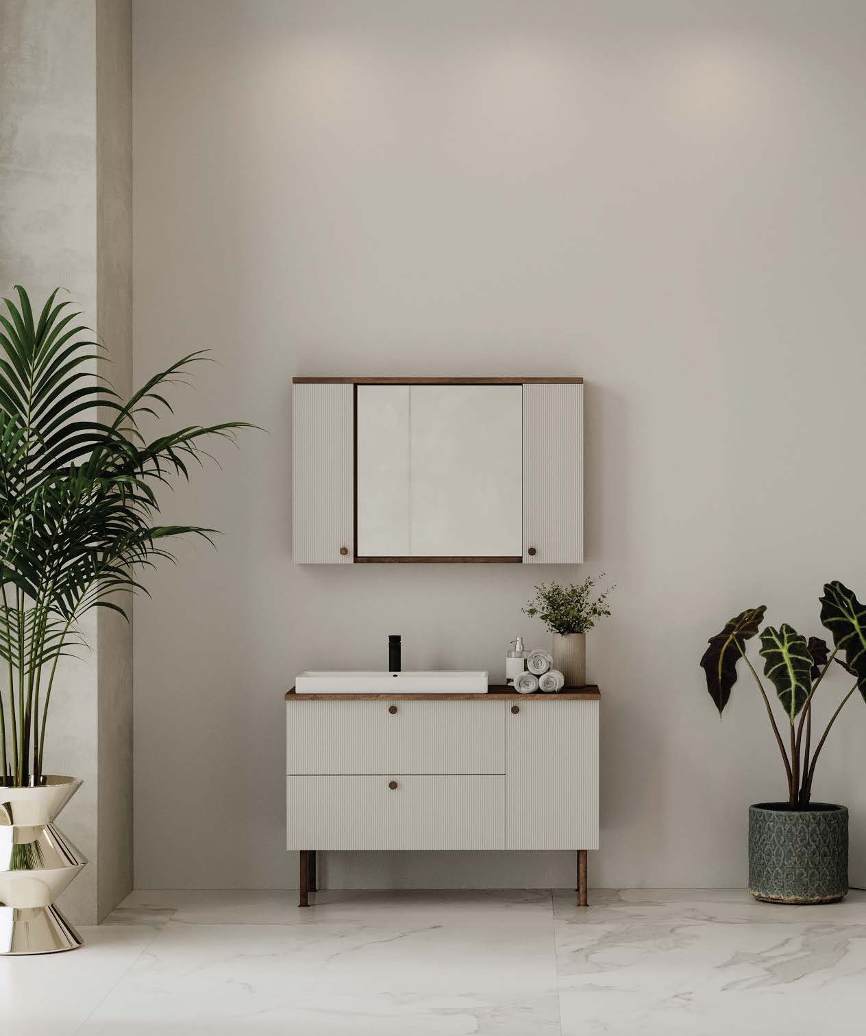 SOLARIS 100 cm Banyo Dolabı