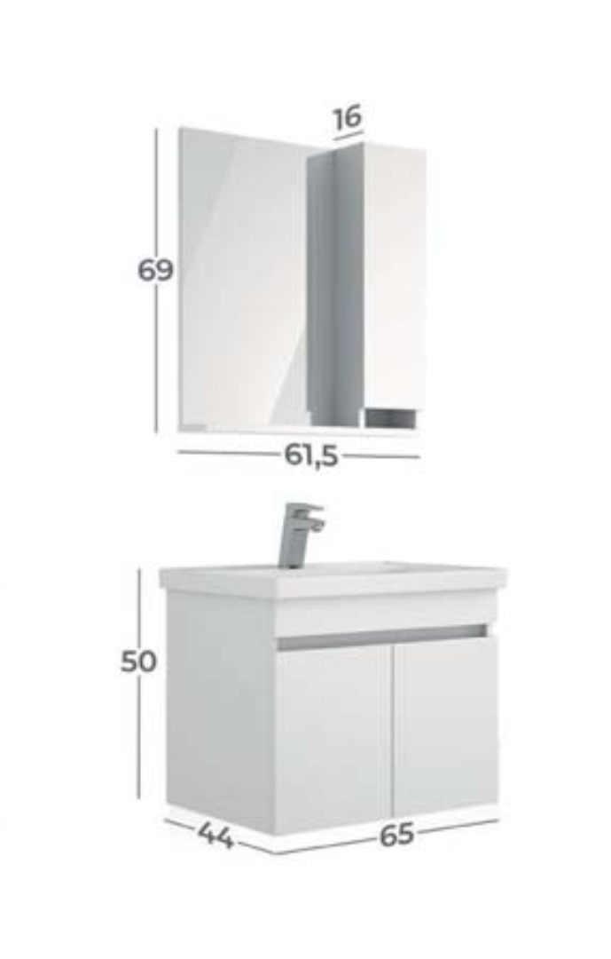 SAVA 80, 65 veya 55 cm Banyo Dolabı