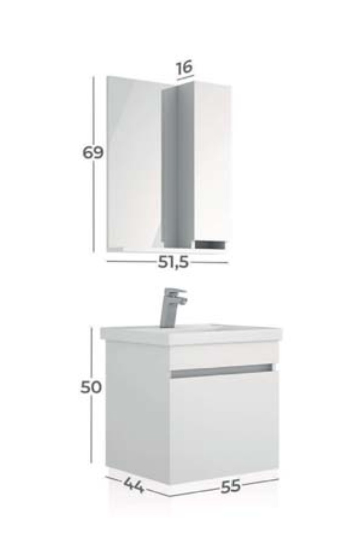 SAVA 80, 65 veya 55 cm Banyo Dolabı