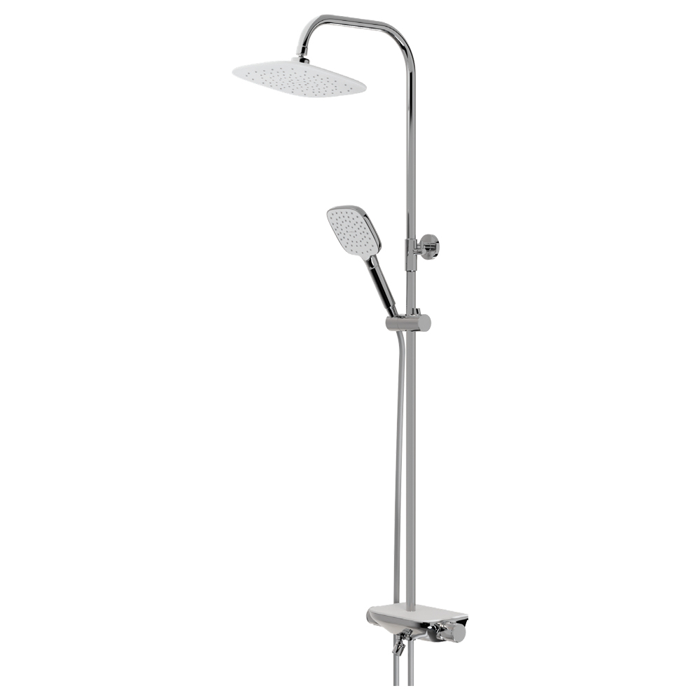 LVT-1082 LAVELLA LUXE KROM BEYAZ RAFLI ARMATÜR