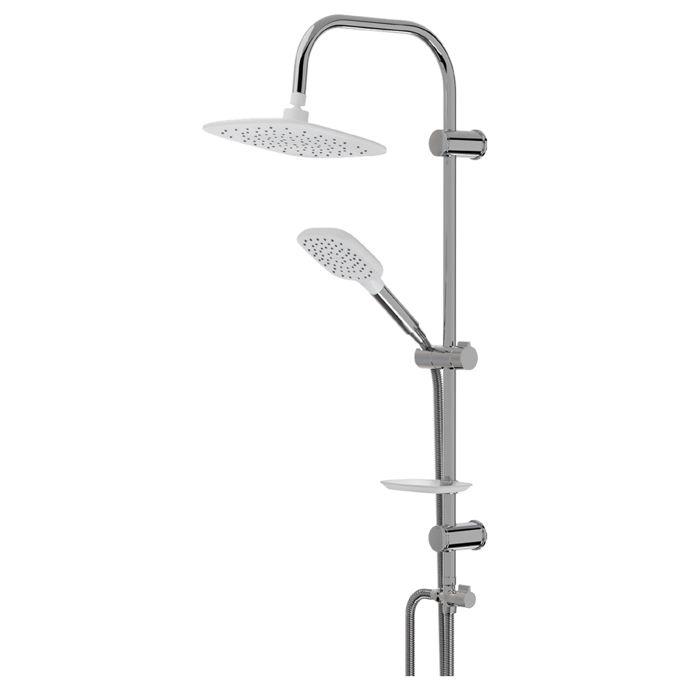 LVT-1024 LAVELLA PERFECT KROM BEYAZ YAĞMUR DUŞU TAKIMI