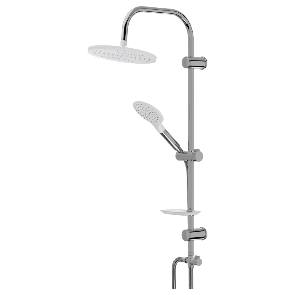 LVT-1022 LAVELLA LUXE KROM BEYAZ DUŞ TAKIMI
