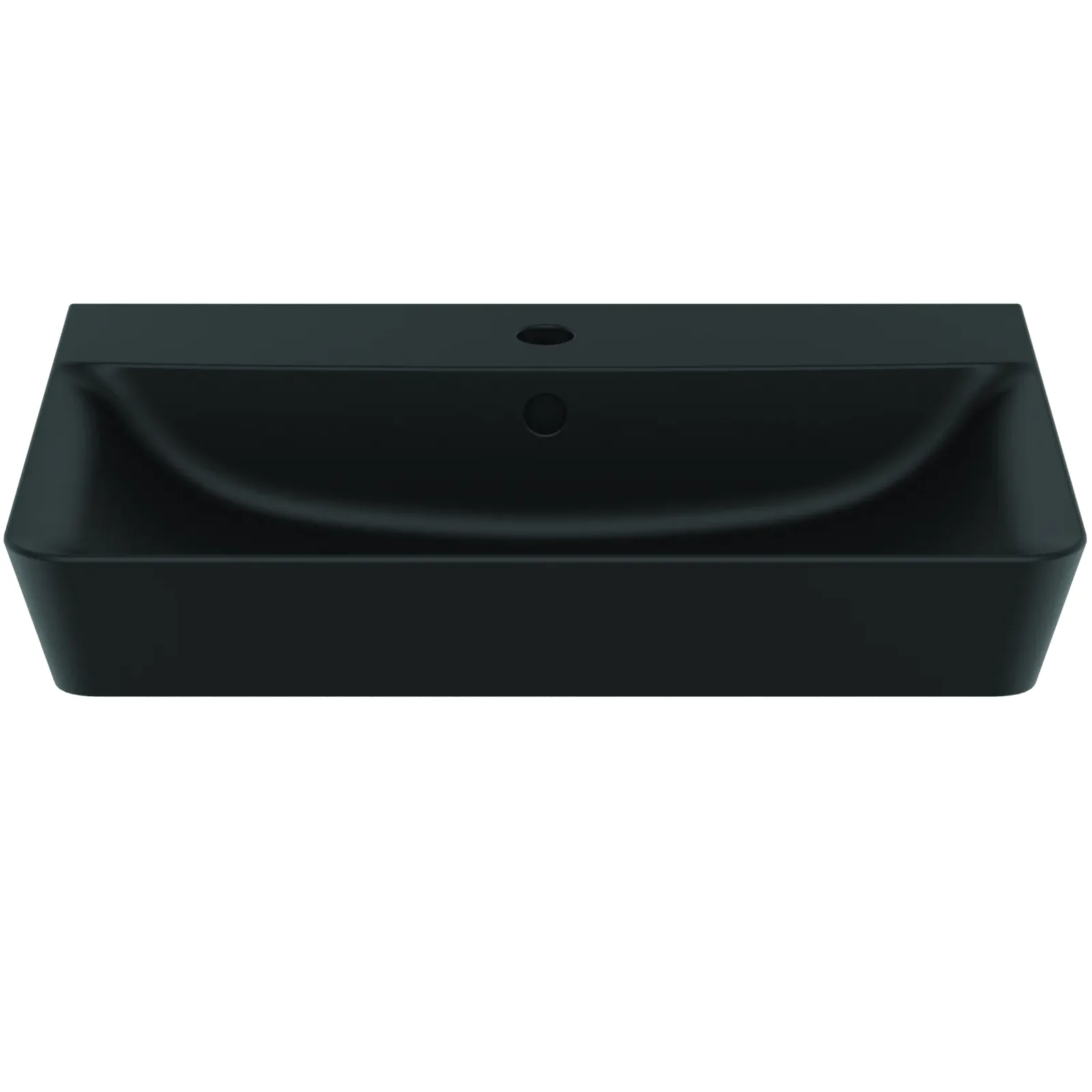 Lavabo 600x460x160 mm, 1 tek batarya delikli, taşma delikli görsel 2