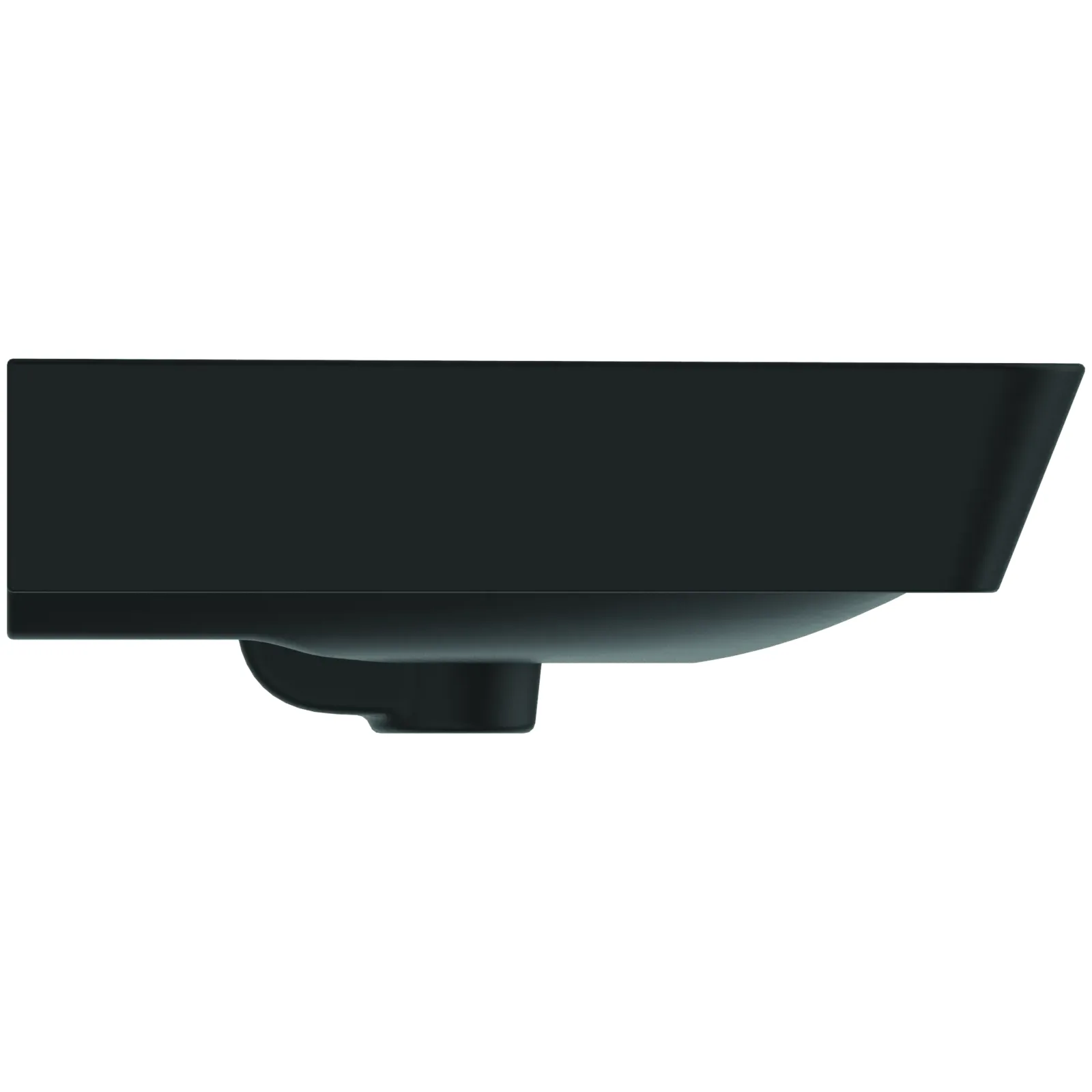 Lavabo 600x460x160 mm, 1 tek batarya delikli, taşma delikli görsel 3