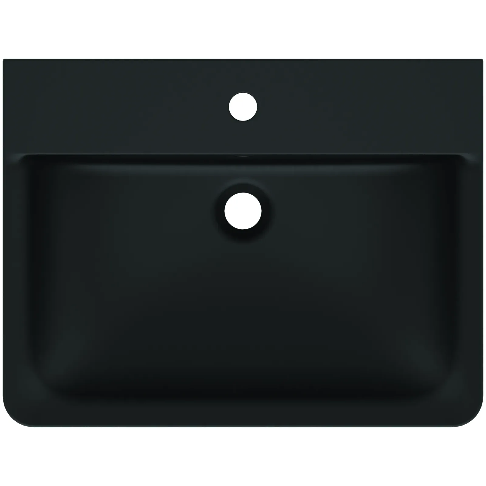 Lavabo 600x460x160 mm, 1 tek batarya delikli, taşma delikli görsel 4