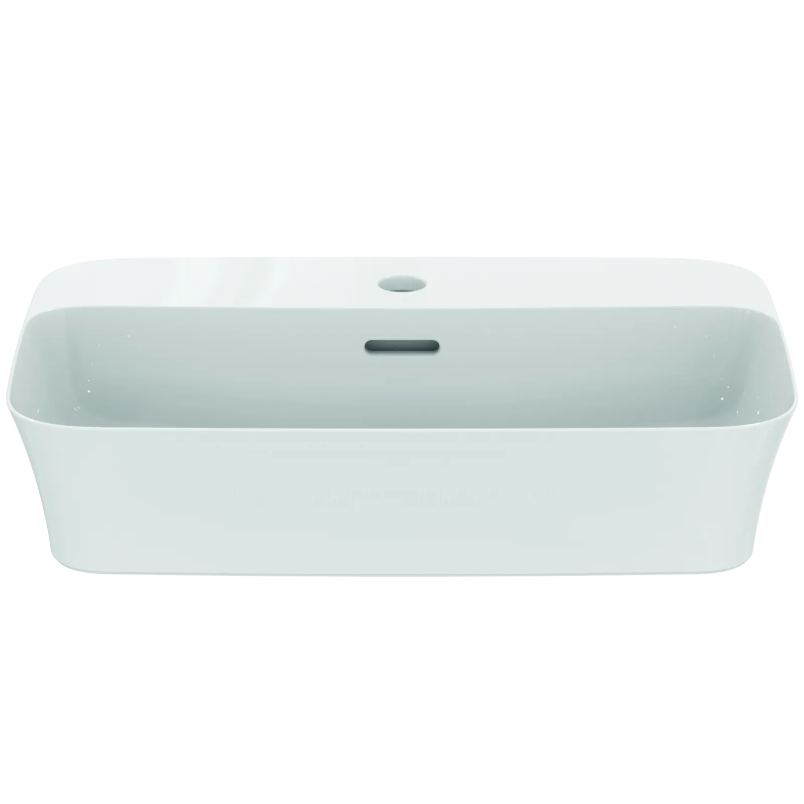 Çanak Lavabo 550x380x145 mmGrinded bottom side, 1 tek batarya delikli, taşma delikli