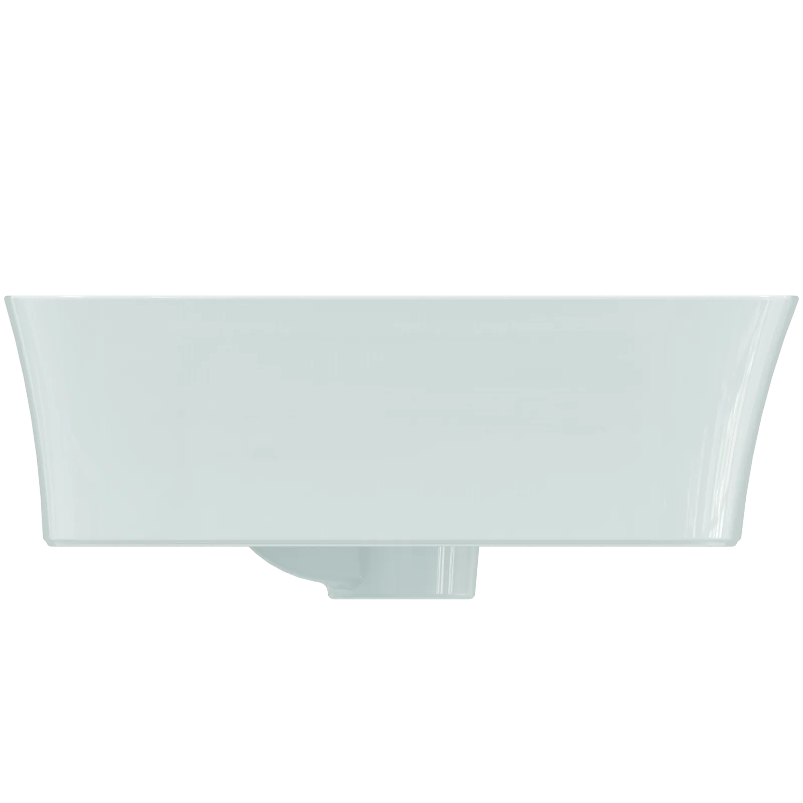 Çanak Lavabo 550x380x145 mmGrinded bottom side, 1 tek batarya delikli, taşma delikli