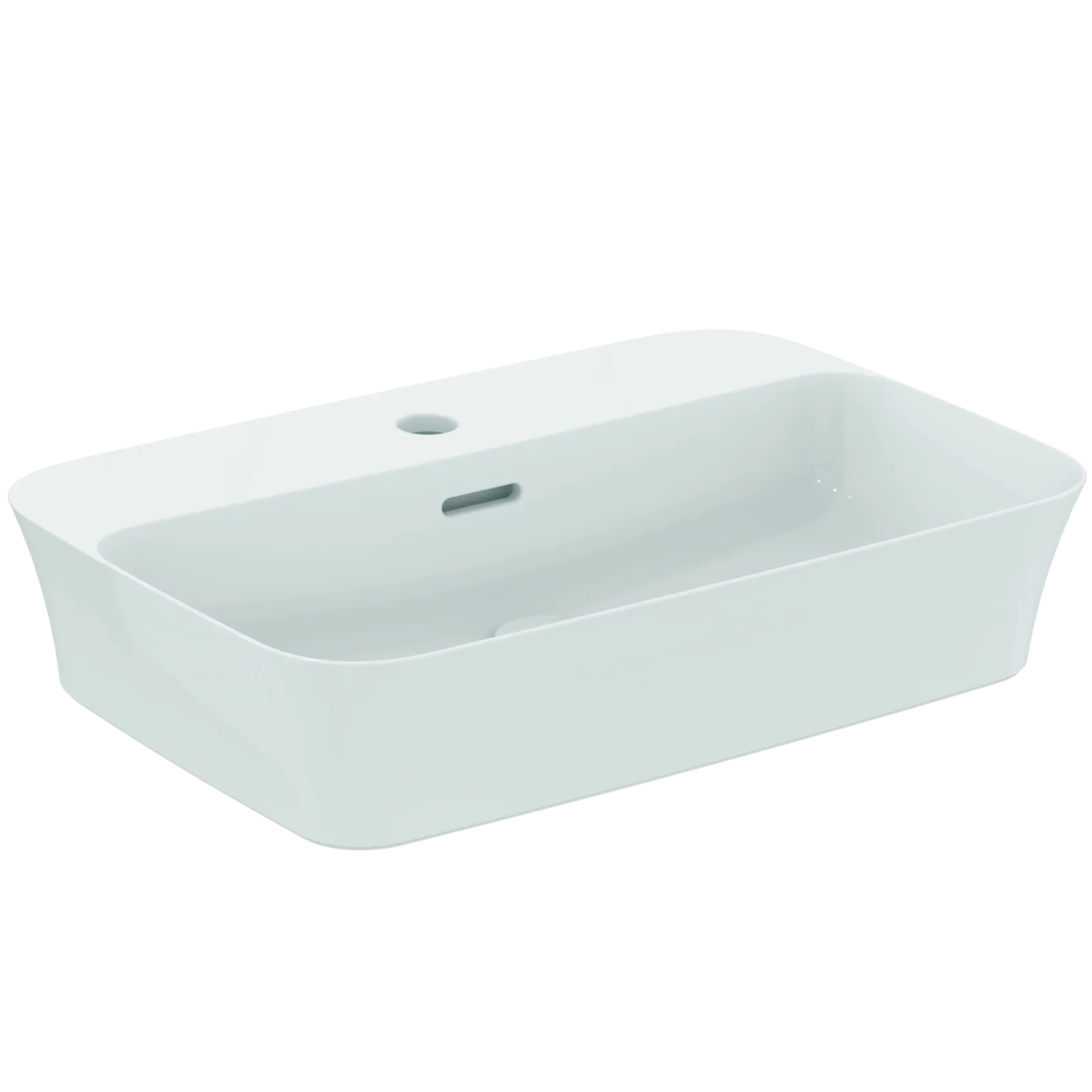 Çanak Lavabo 550x380x145 mmGrinded bottom side, 1 tek batarya delikli, taşma delikli
