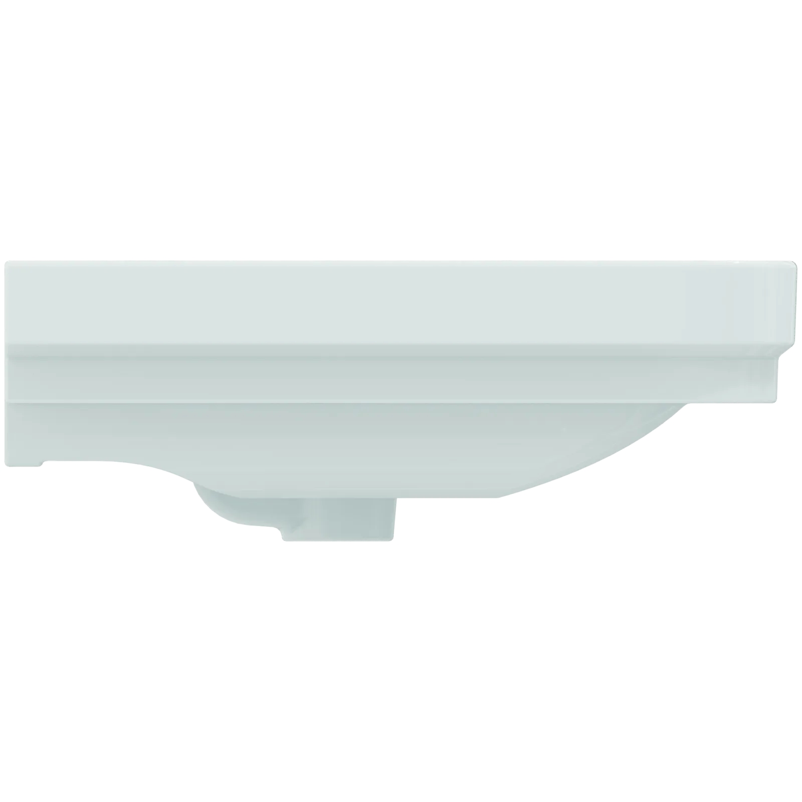 Lavabo 615x500x175 mm, 3 batarya delikli, taşma delikli