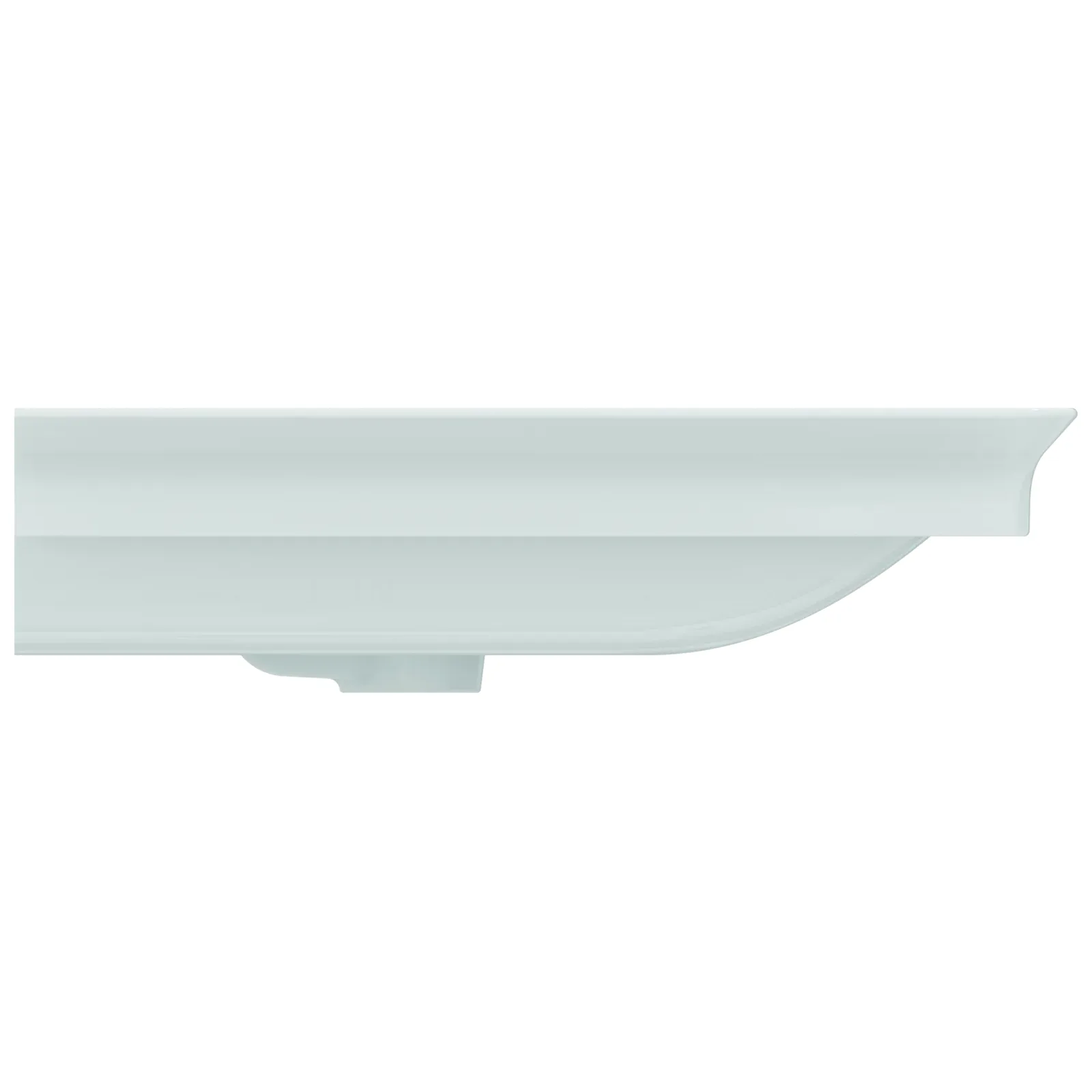 Etajerli Lavabo 1260x535x155 mm, 3 batarya delikli, taşma delikli