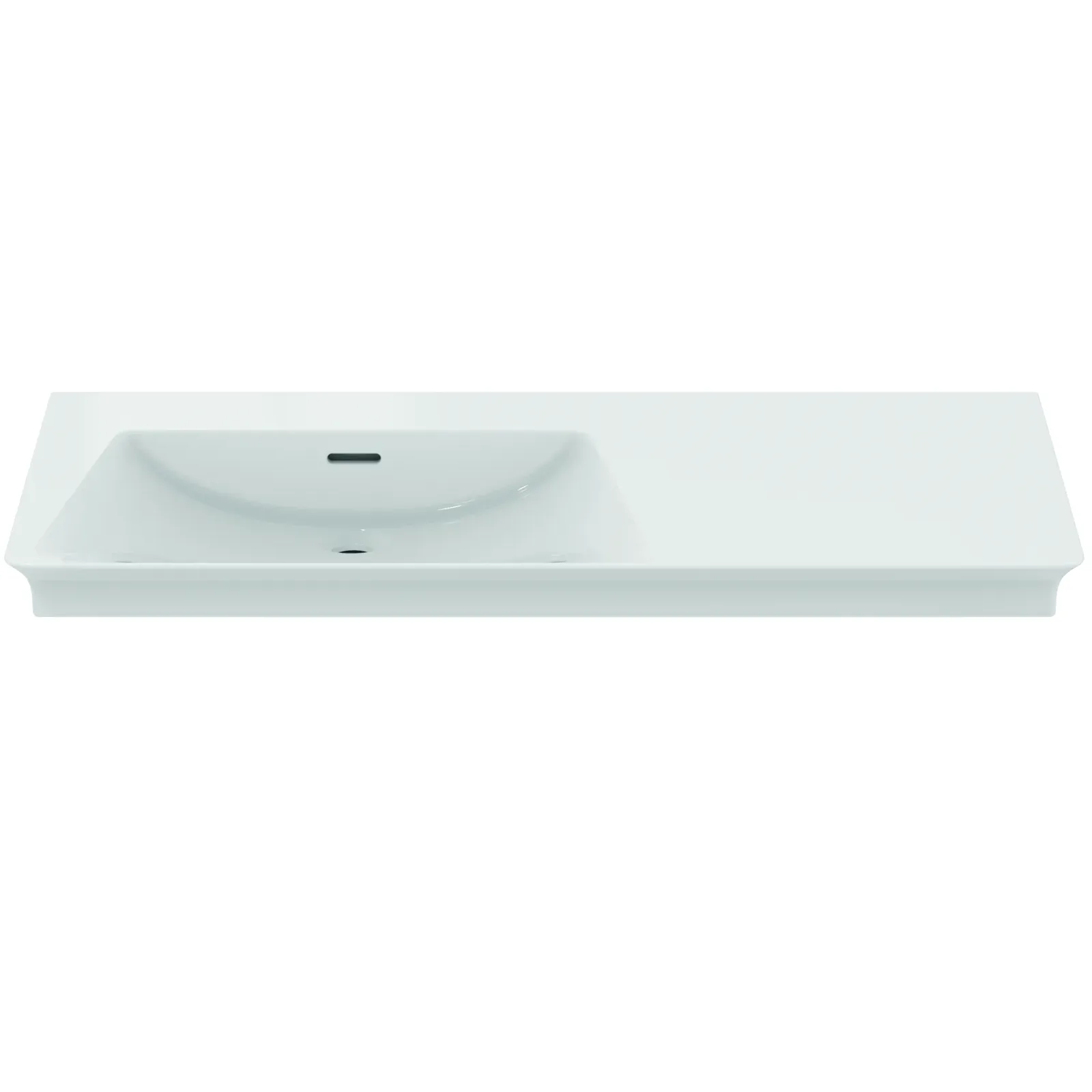 Etajerli Lavabo 1060x535x155 mm, batarya deliksiz, taşma delikli