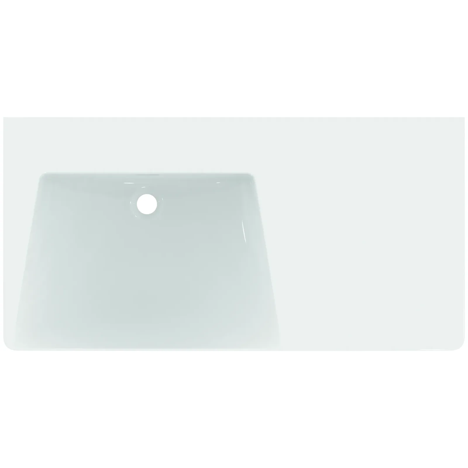Etajerli Lavabo 1060x535x155 mm, batarya deliksiz, taşma delikli