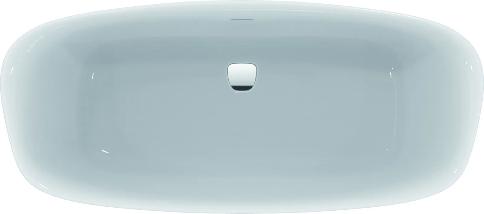Freestanding Küvet 1700x755x610 mm, batarya deliksiz, taşma delikli, sifon kumandasız görsel 2